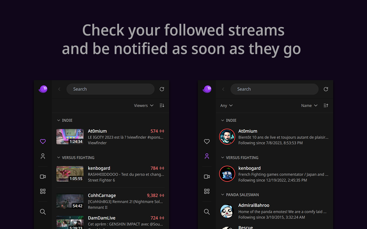Gumbo: Twitch Companion截图1