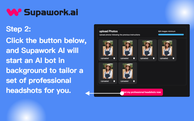 AI 职业照生成器 - Supawork AI截图1
