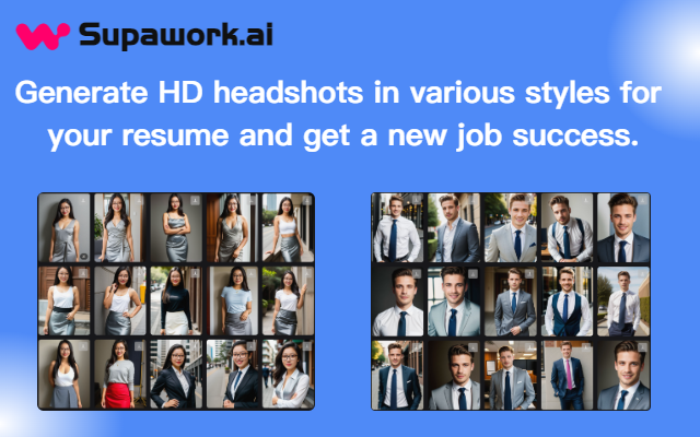 AI 职业照生成器 - Supawork AI截图2