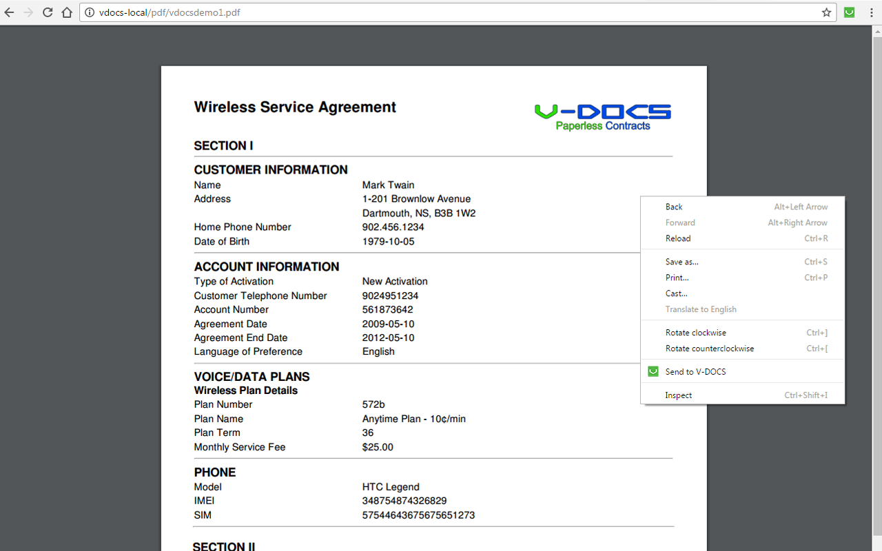V-DOCS for Chrome截图1