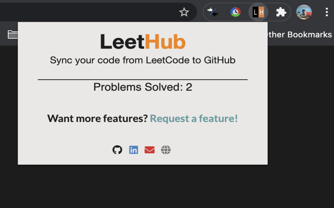 LeetHub截图1