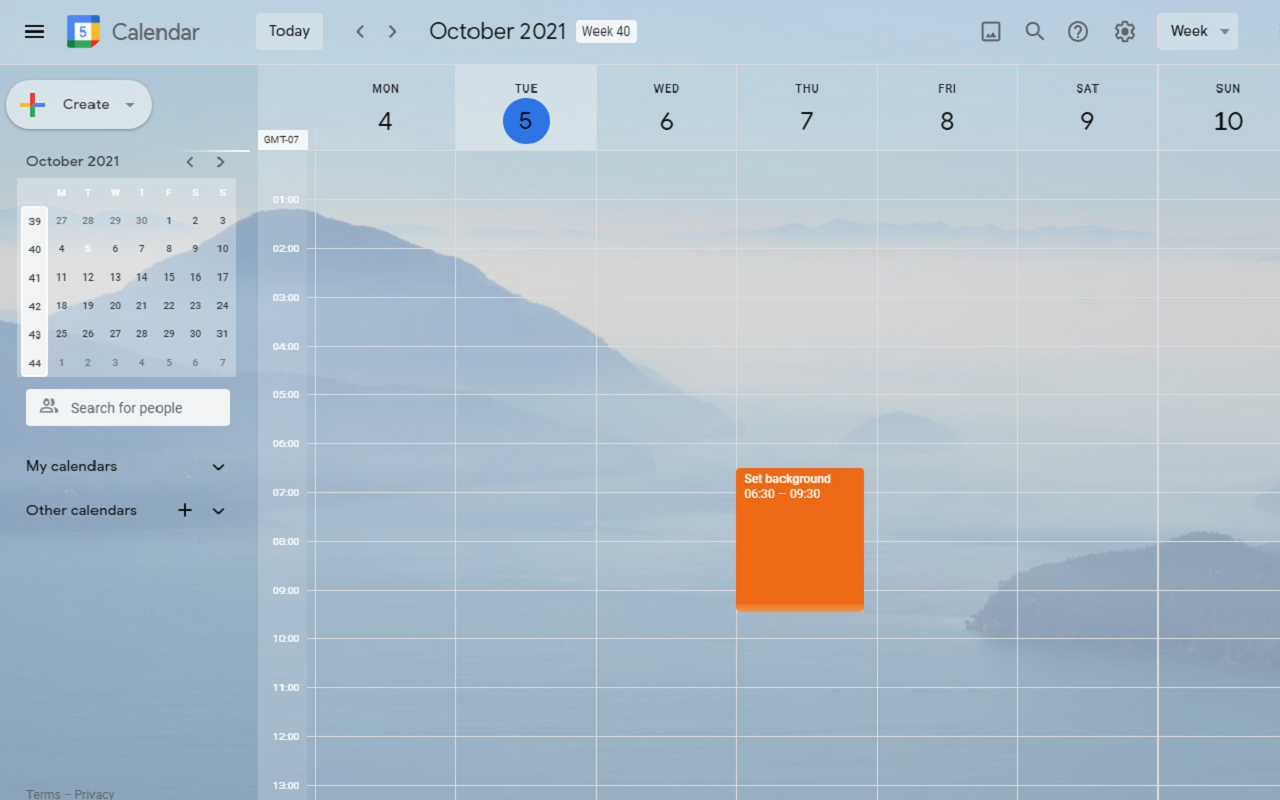 Custom Calendar Background截图1