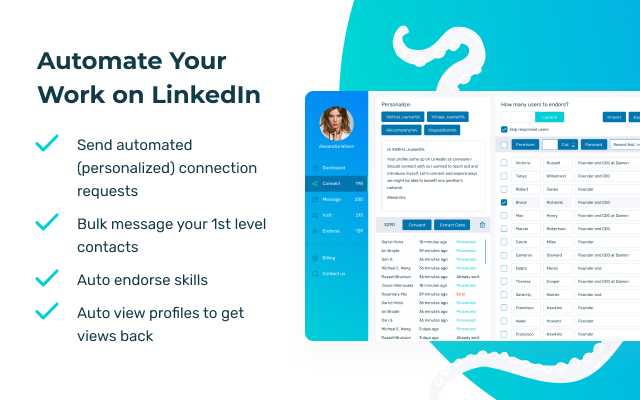 Octopus - All-in-One LinkedIn Automation截图2