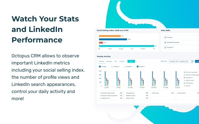 Octopus - All-in-One LinkedIn Automation截图4