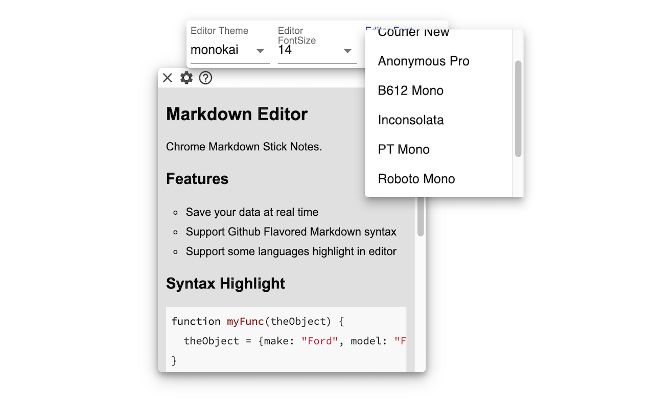 Markdown Sticky Notes截图2