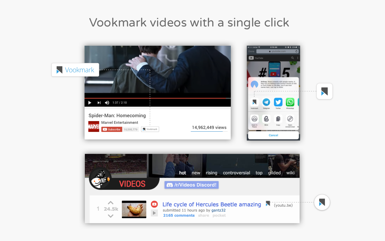 Vookmark - Easy video bookmarking截图1