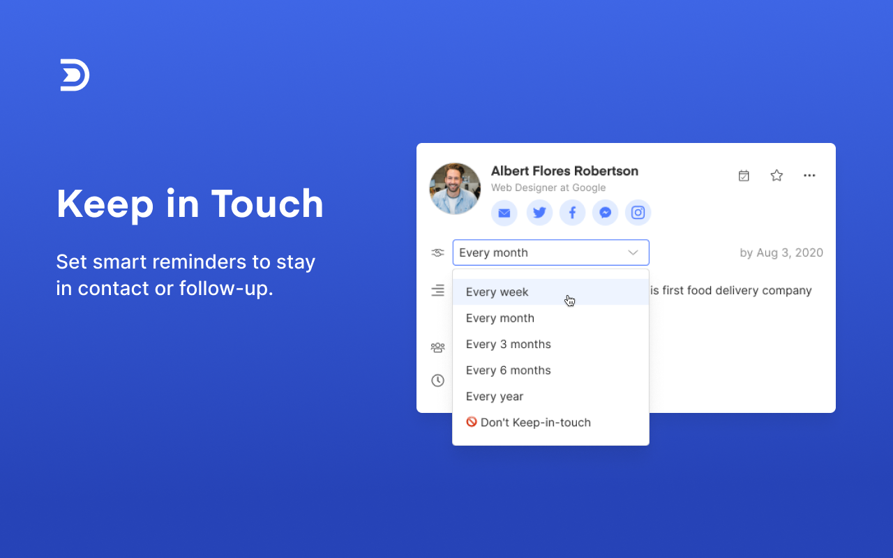 Dex for Chrome - Personal CRM and Rolodex截图4