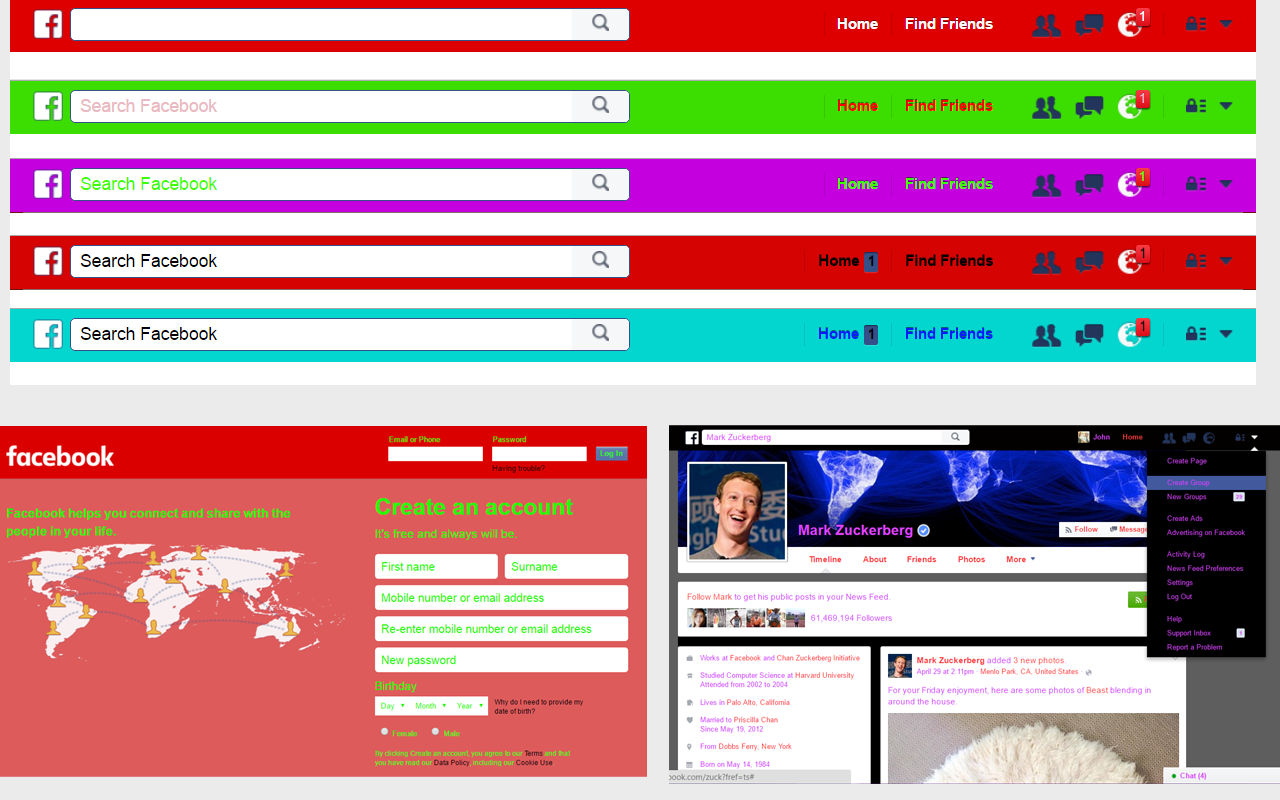 My Social Media Custom Theme截图4