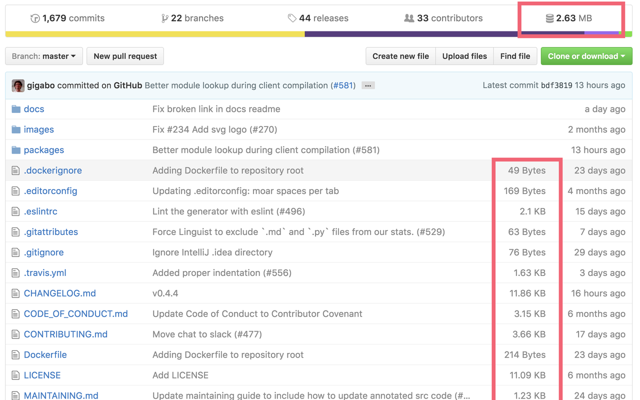 GitHub Repository Size截图1