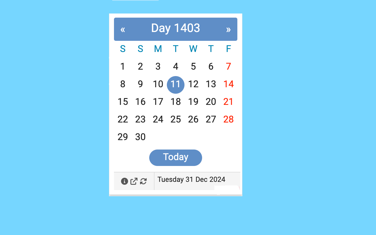 Persian Solar Hijri Calendar截图2