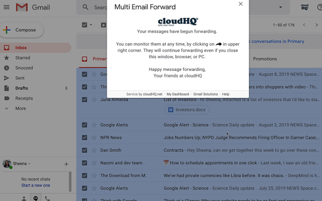 Multi Email Forward by cloudHQ截图1