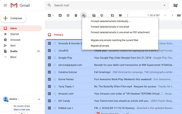 Multi Email Forward by cloudHQ截图3