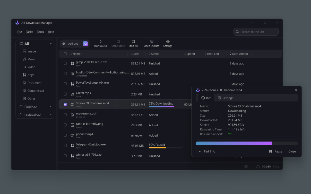 AB Download Manager Browser Integration截图3