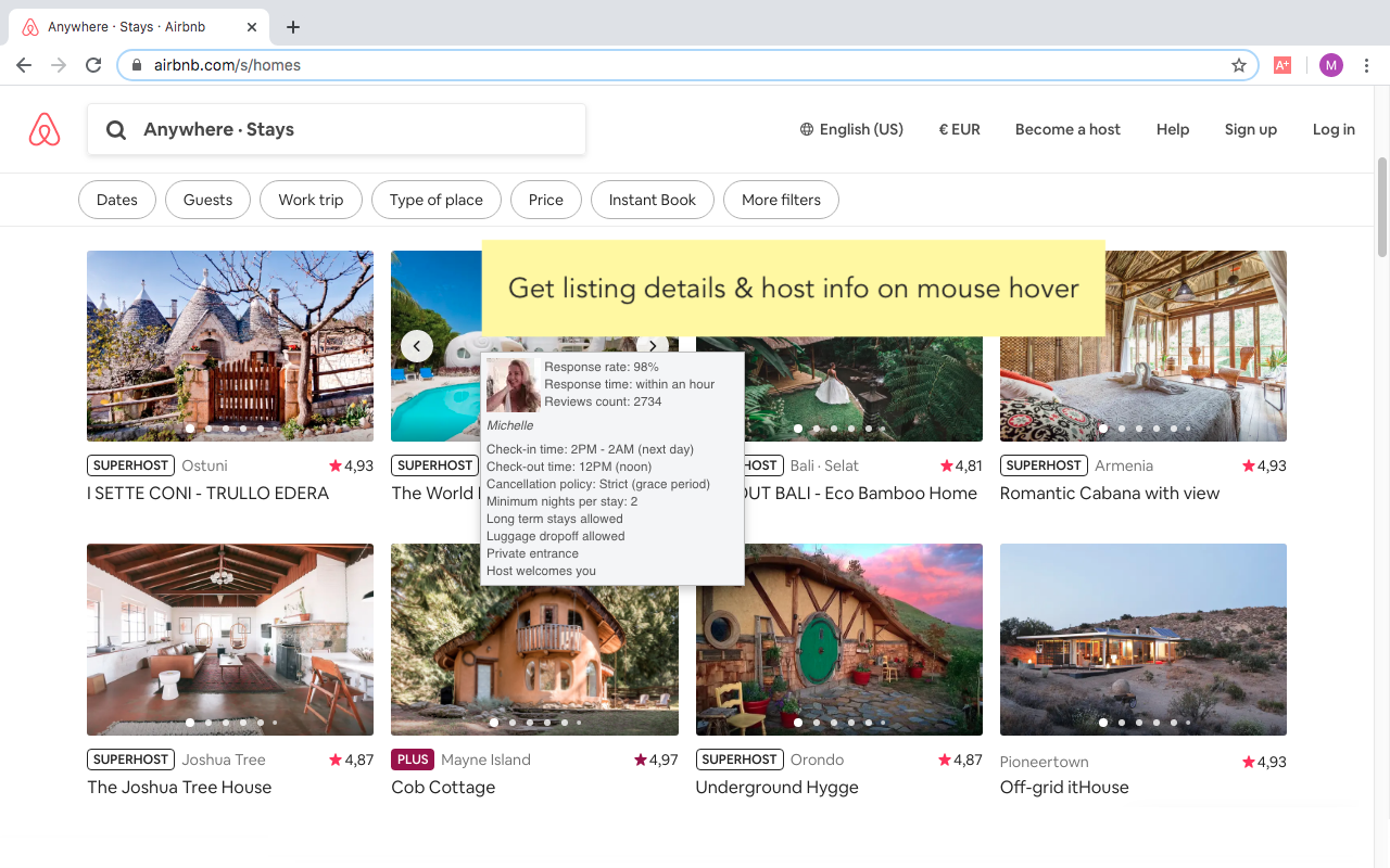 Airplus - advanced options for Airbnb™截图2