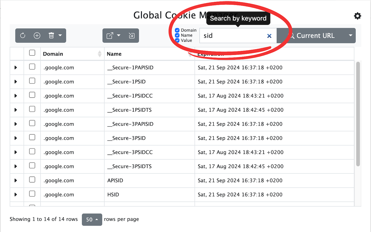 Global Cookie Manager截图3