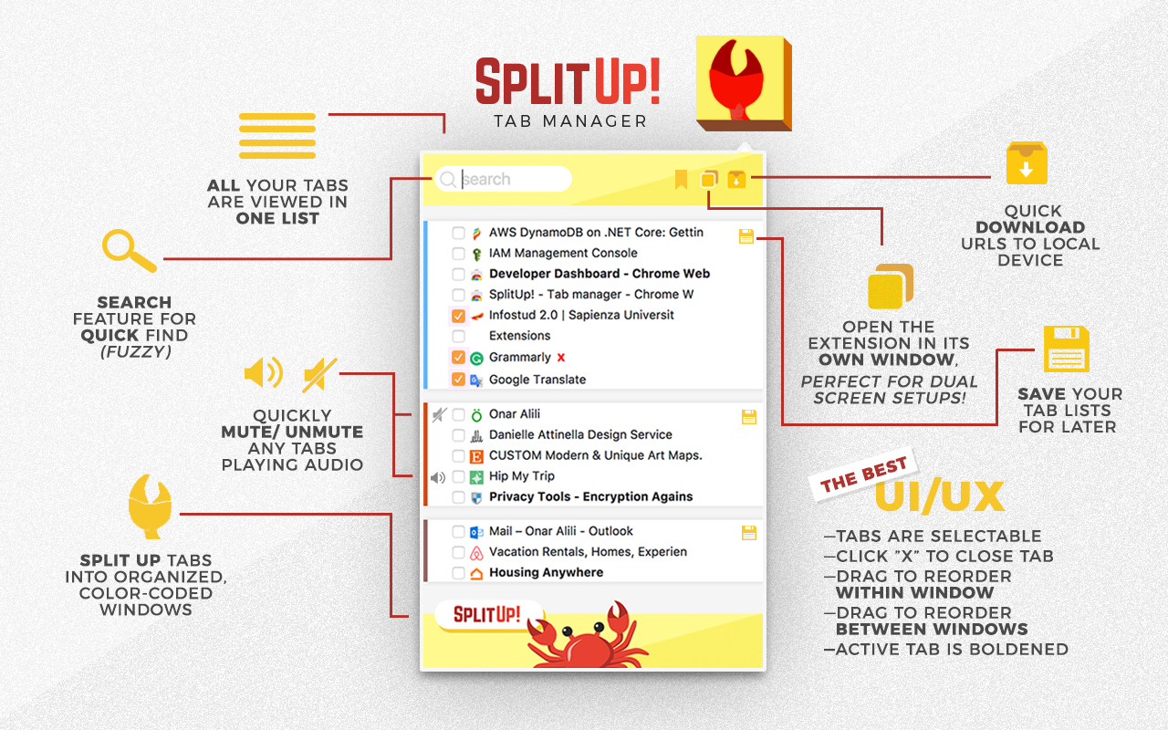SplitUp! - Tab manager截图3