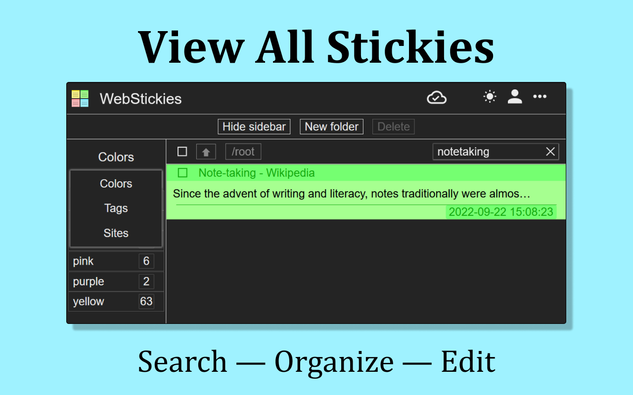 WebStickies截图4