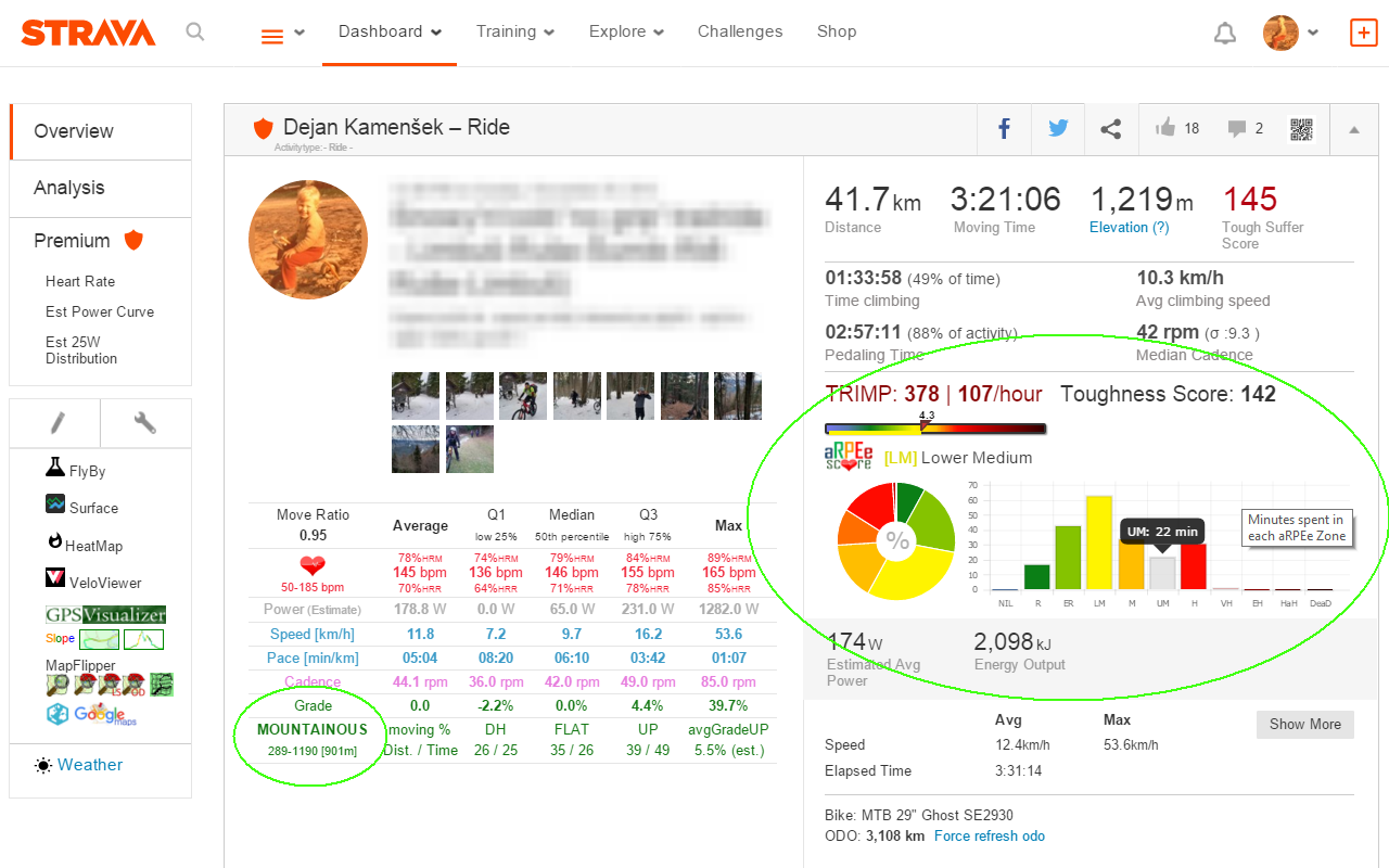 StraTistiX with aRPEe Score for Strava截图2