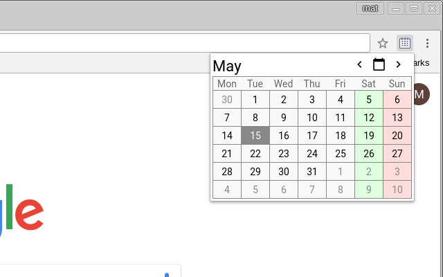Simple Calendar截图1