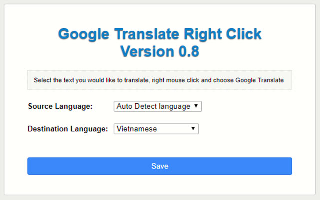 Google Translate Right Click截图3