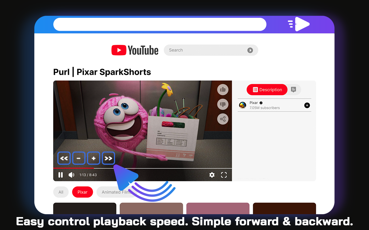 Video Speed Up Controller for Chrome ⏩截图1