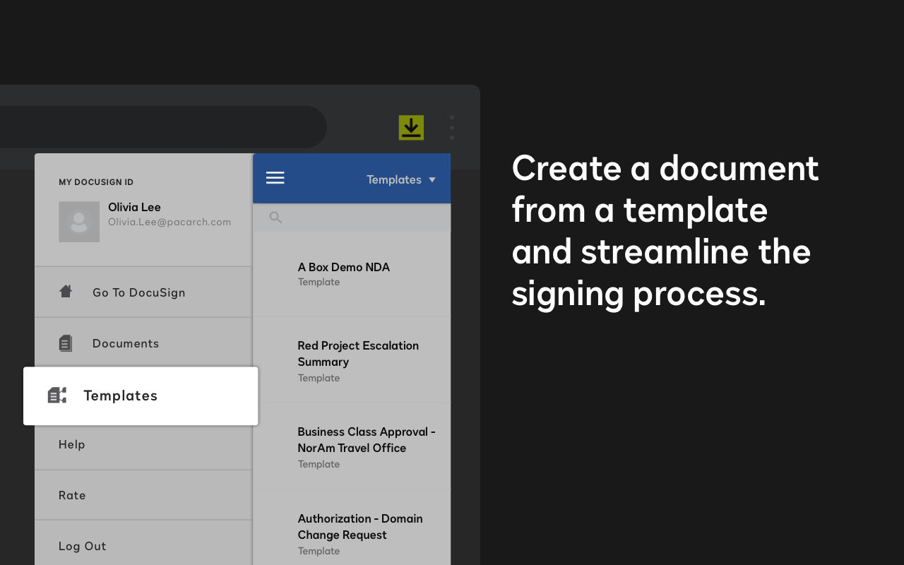 Docusign eSignature Chrome 浏览器版截图2