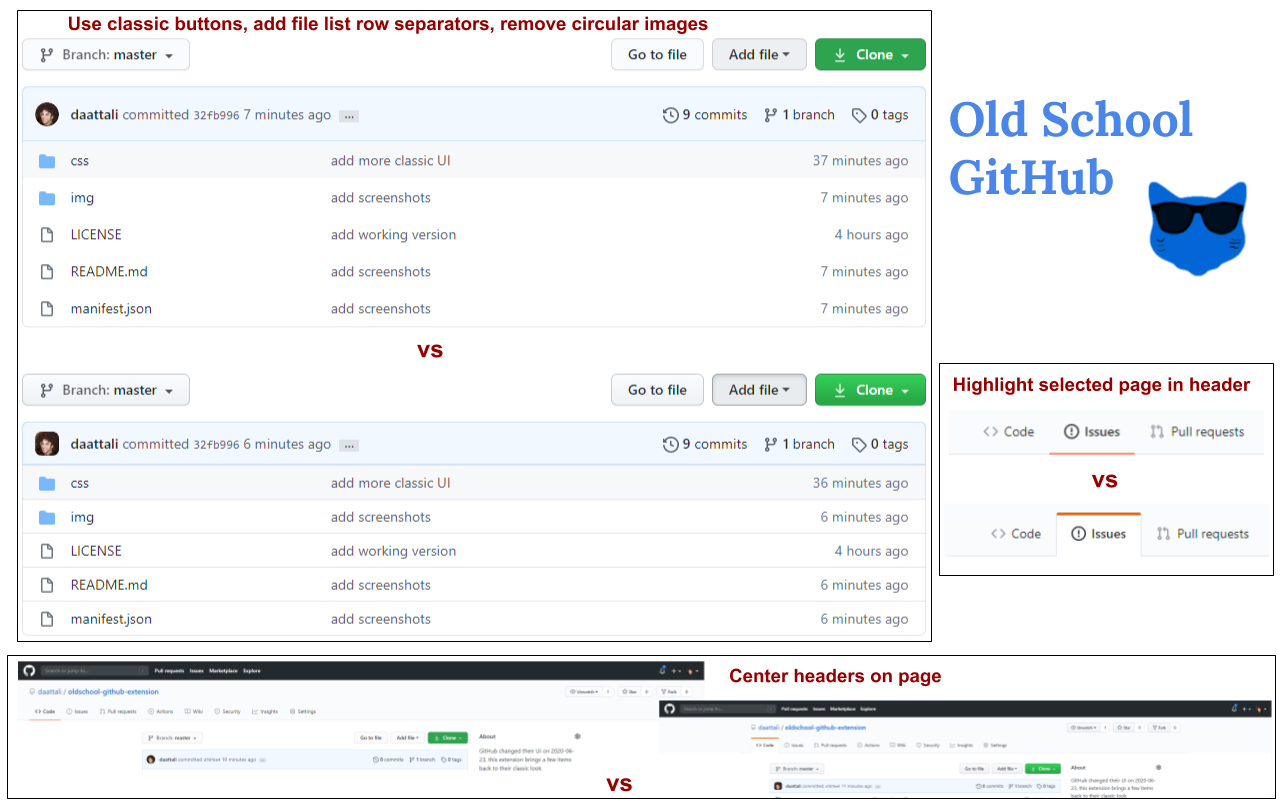 Old School GitHub截图3