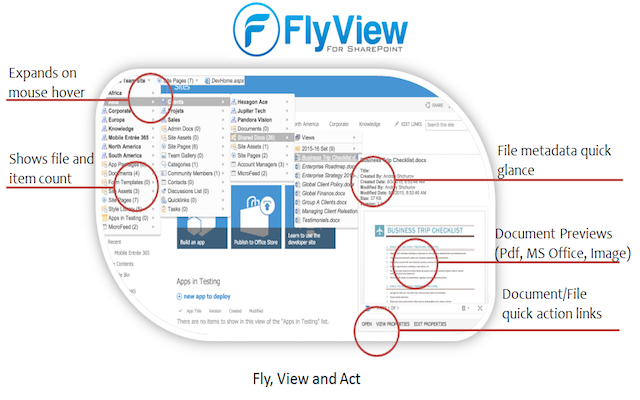 FlyView for SharePoint and Office 365 Sites截图3