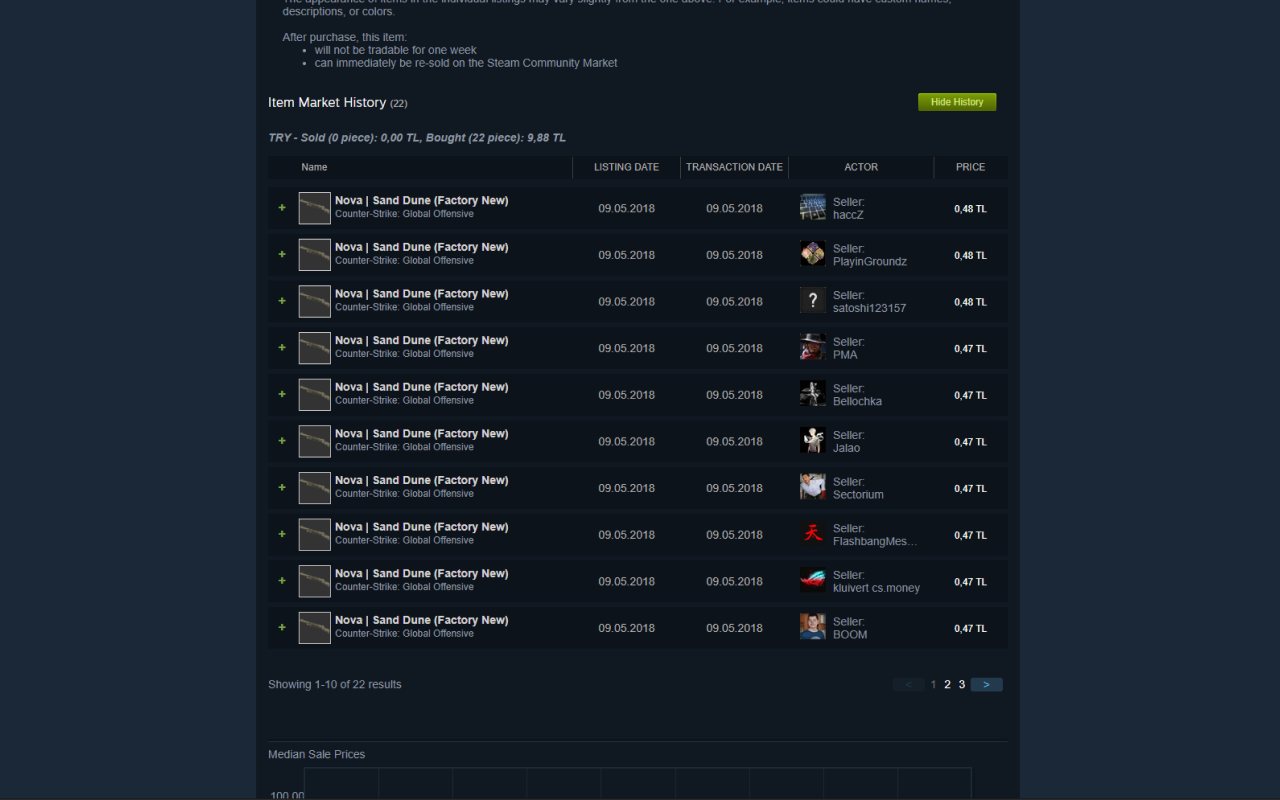 Steam Market History Helper截图3