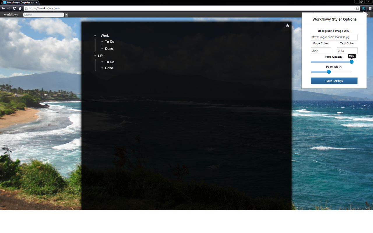 Workflowy Styler截图1