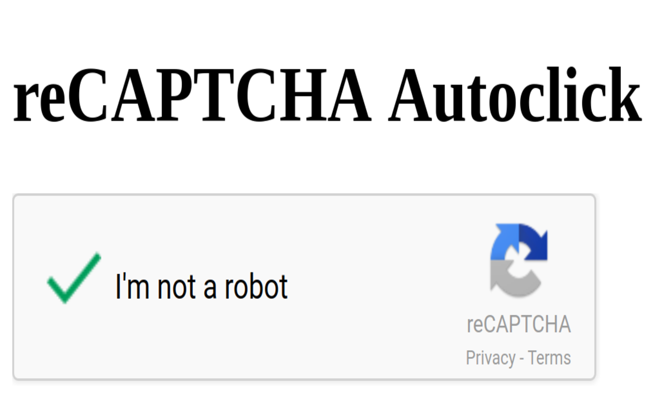 reCAPTCHA Autoclick截图1