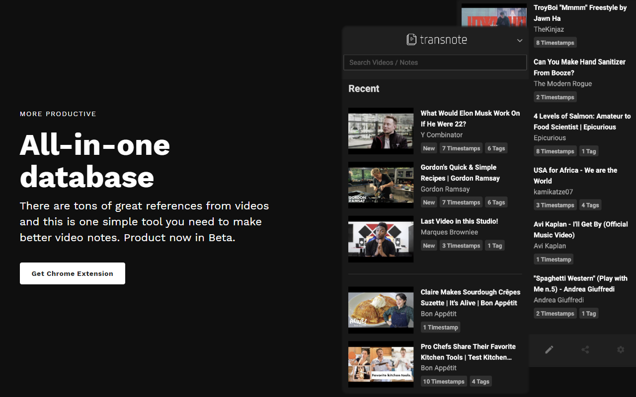 Transnote - Video Notes for YouTube截图2