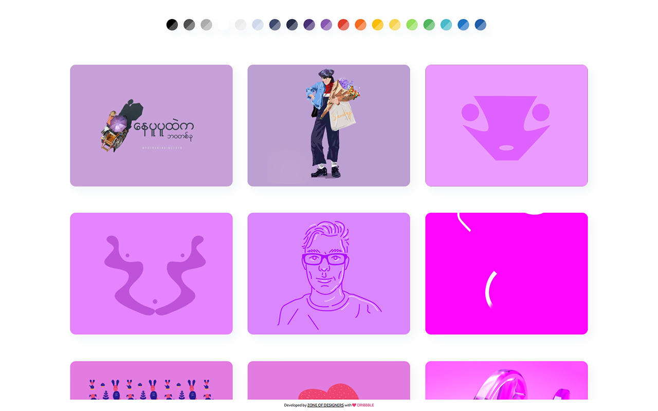Dribbble Inspiration Tab by ZODE截图4