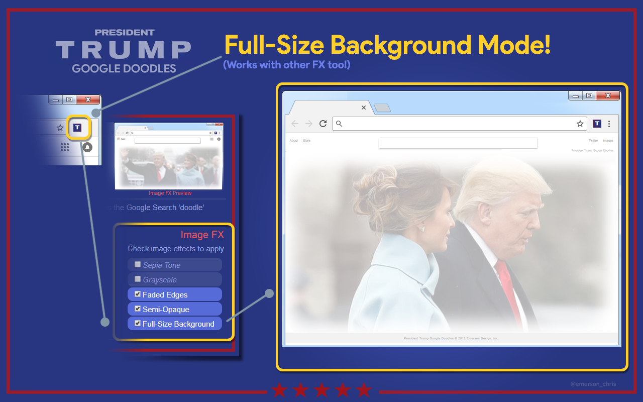 President Trump Google Doodles截图2
