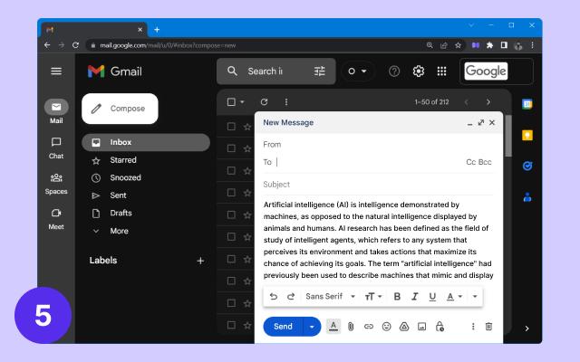 WriteMe.ai - AI powered writing assistant截图1