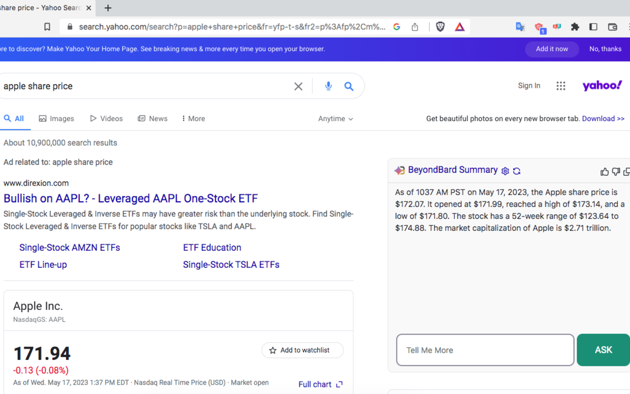 Beyond - Gemini™ AI 聊天适用于任何网站截图1