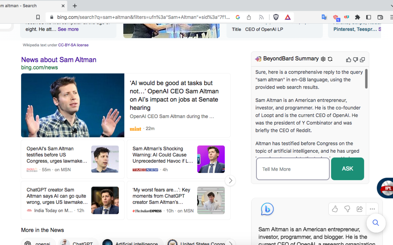 Beyond - Gemini™ AI 聊天适用于任何网站截图2