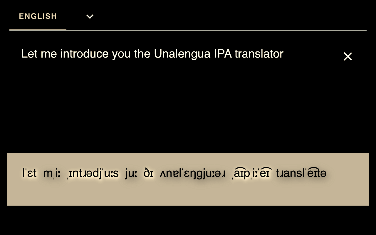Unalengua IPA Translator截图3