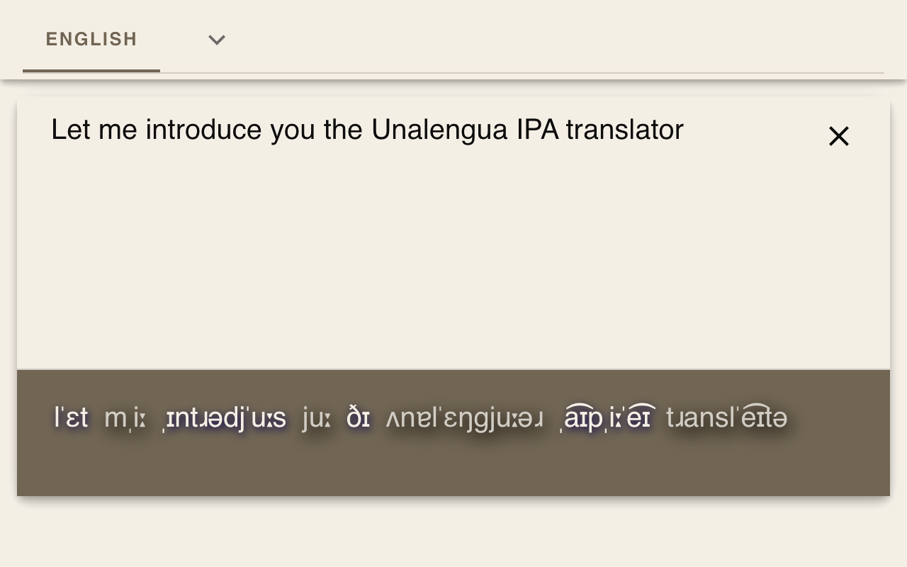 Unalengua IPA Translator截图4