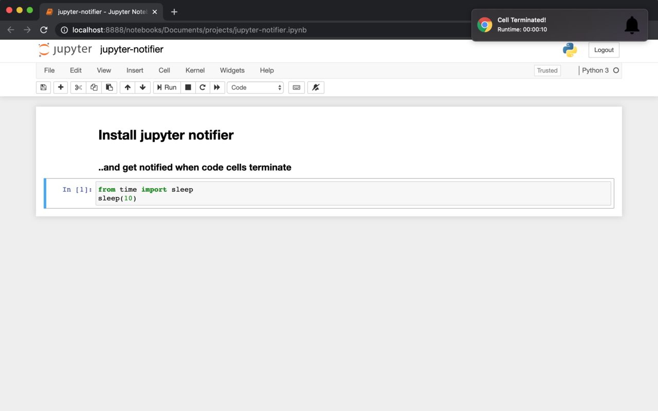 Jupyter Notifier截图1