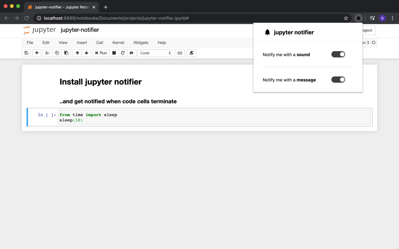 Jupyter Notifier截图2