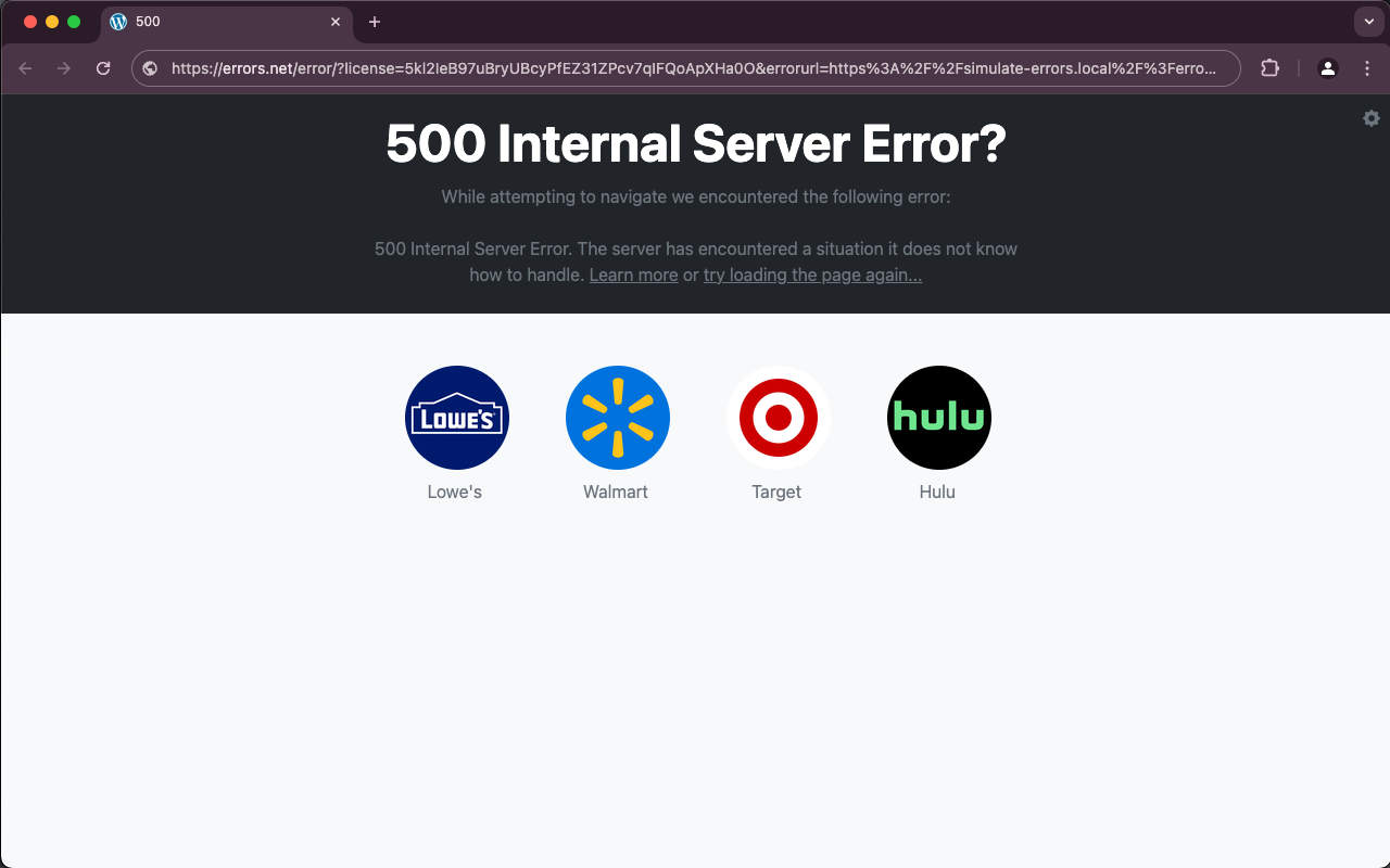 Errors.net official extension截图1