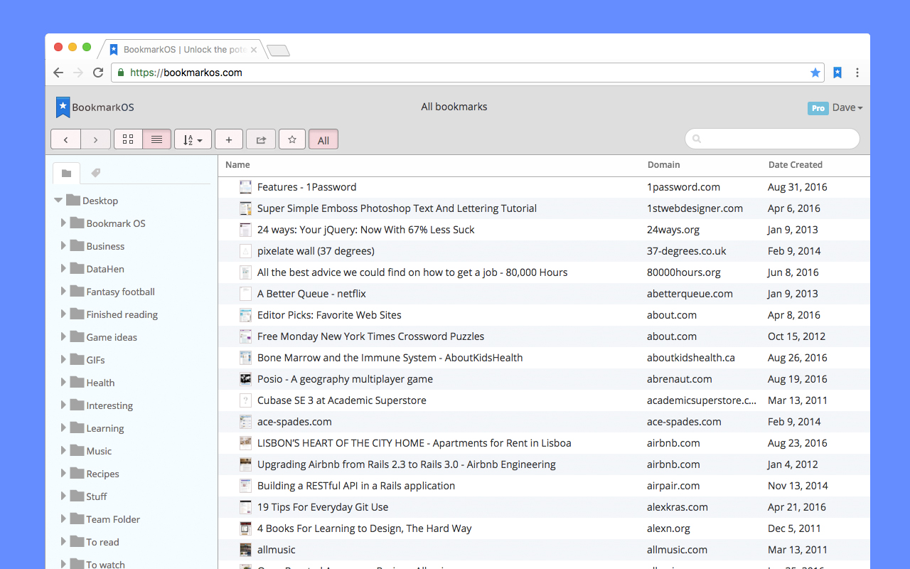 Save to Bookmark OS截图2