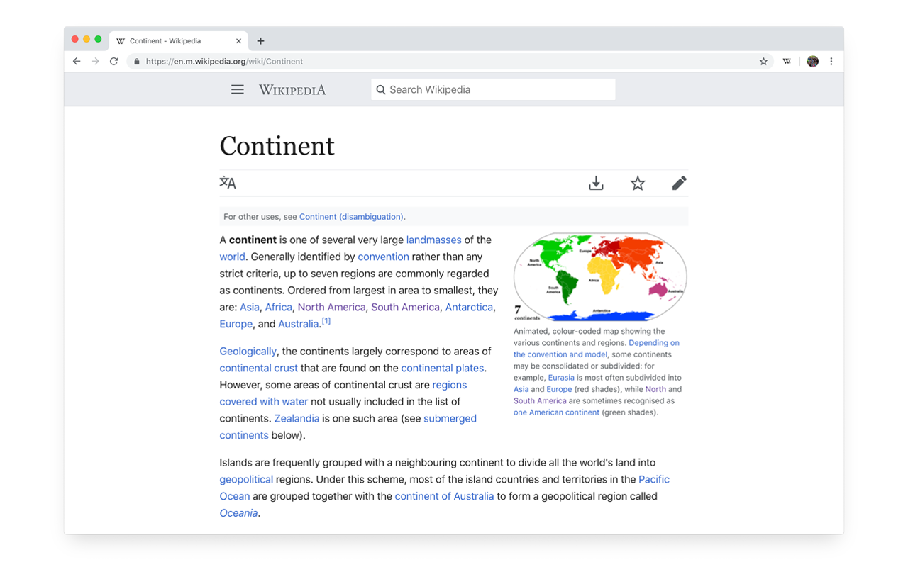 Refined Wikipedia截图1