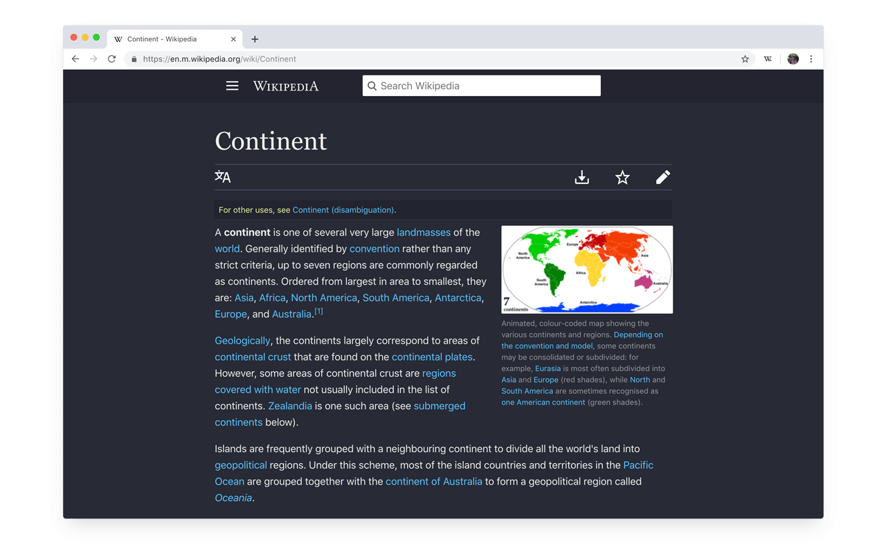 Refined Wikipedia截图2