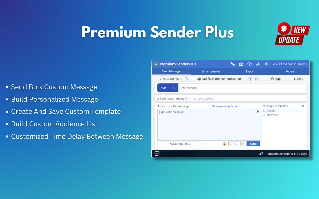 Premium Sender Plus截图3