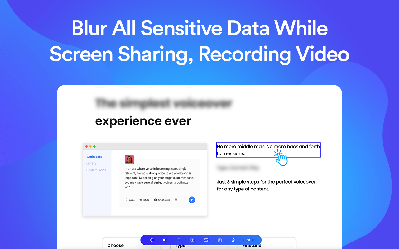 Blurry Blur Sensitive Infos, Draw & Highlight截图2