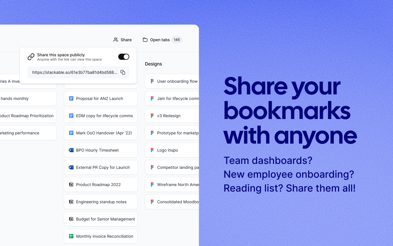 Stackable - Bookmark and Tab Manager截图2