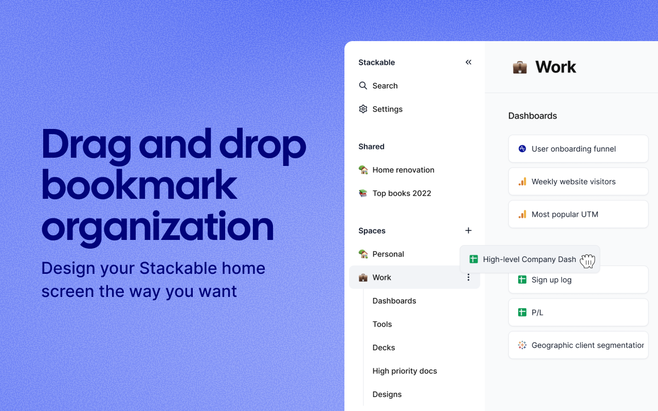Stackable - Bookmark and Tab Manager截图4