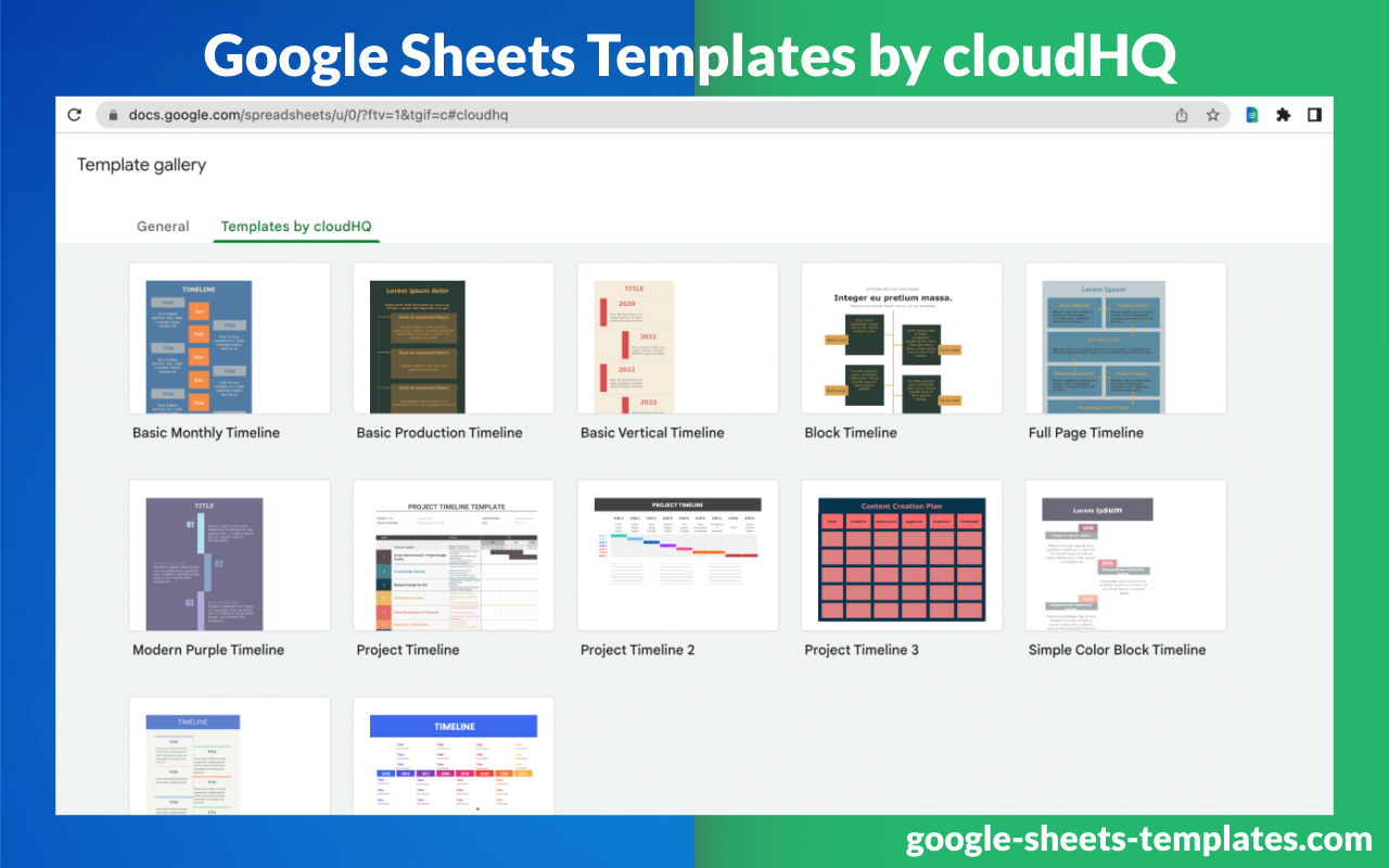 Templates for Google Sheets™ by cloudHQ截图1